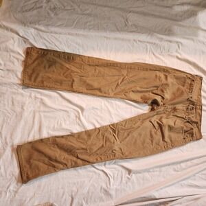 Levi's 505 Regular Fit Khaki Classic Tan Color Casual‎ Pants Mens W32 L32